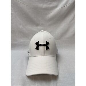 Under Armour Logo Classic Fit Golf White Cap Hat Men's M/L Style